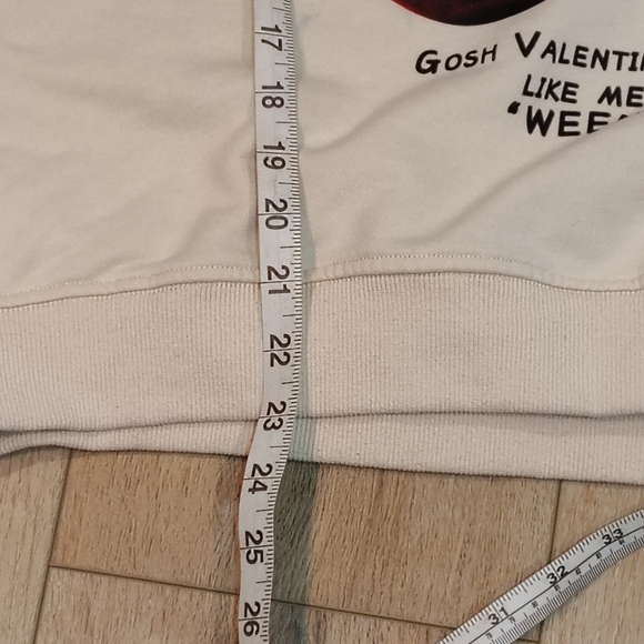 Aelfric Eden Cream Hoodie w/ Cherry Print Sz LG Gosh Valentine Don't You Like... - Picture 8 of 8